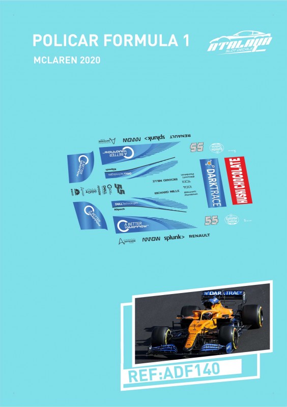 ADF140 Policar F1 McLaren 2020 1:32 decals